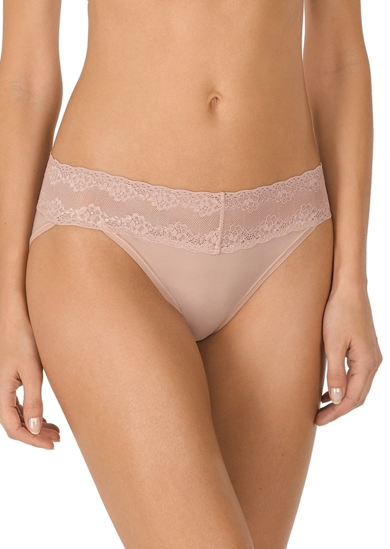 Natori Bliss Perfection Lace-Waist Bikini Underwear 756092 - Rose Beige (Nude 4)