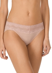 Natori Bliss Perfection Lace-Waist Bikini Underwear 756092 - Rose Beige (Nude )