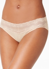 Natori Bliss Perfection Lace-Waist Bikini Underwear 756092 - Black