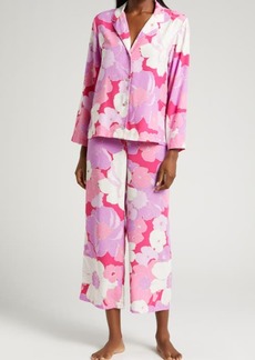 Natori Croisette Floral Matte Satin Pajamas