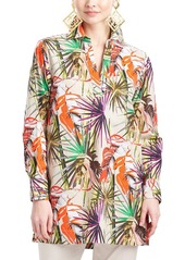 Natori El Nido Printed Poplin Top