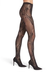 Natori Feather Lace Fishnet Tights