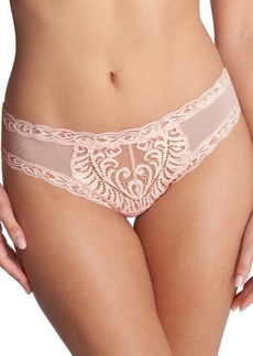 Natori Feathers Low-Rise Sheer Hipster Underwear Lingerie 753023 - Seashell