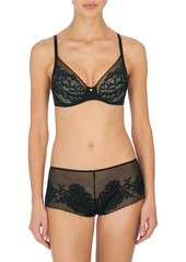 Natori Women's Flora Contour Underwire Bra 721150 - Black/Light Mocha