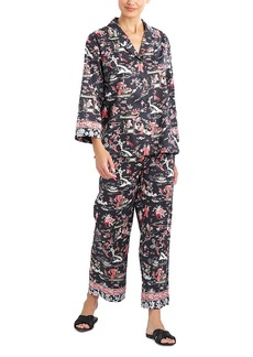 Natori Kana Print Cotton Pajama Set