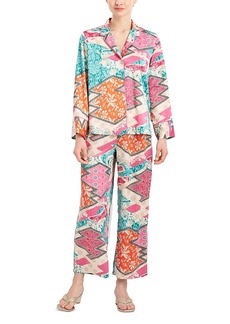 Natori Orient Express Printed Charmeuse Pajama Set
