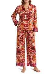 Natori Palazzo Silky Charmeuse Pajamas