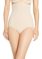 Natori Plush High Waist Shaping Briefs in Cafe at Nordstrom