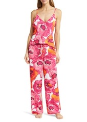 Natori Poppy Crêpe de Chine Pajamas