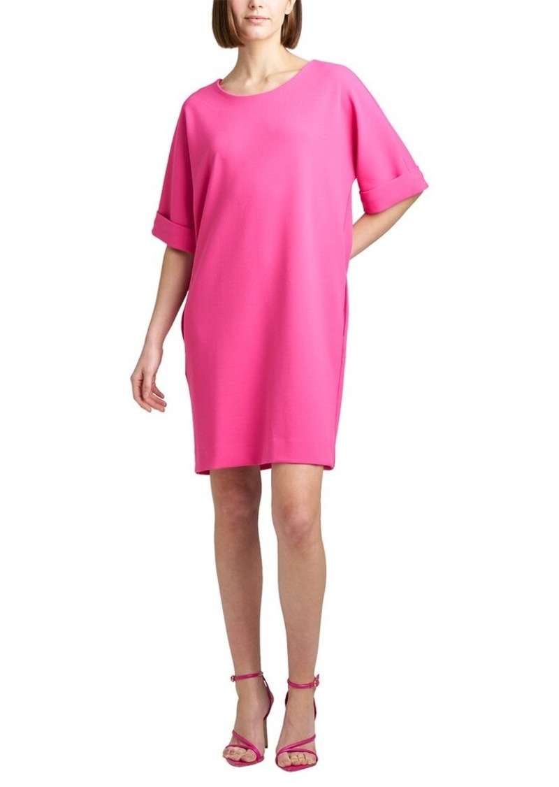 Natori Sold Knit Crepe Dress