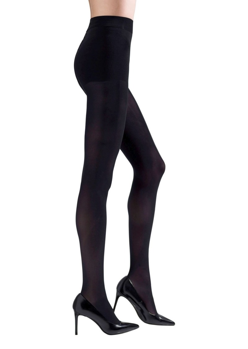 Natori Women's Firm Fitting Control Top Opaque Tights - Black