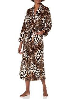 Natori Women's Plush Leopard Robe