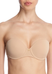 Natori Women's Pure Luxe Strapless Contour Underwire Bra 729080 - Cafe