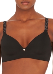 Natori Women's Pure Luxe Wireless Contour Bra 723321 - Cafe