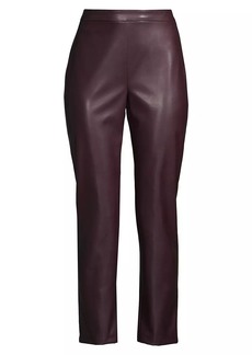 Natori Vegan Leather Crop Pants