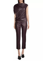 Natori Vegan Leather Crop Pants