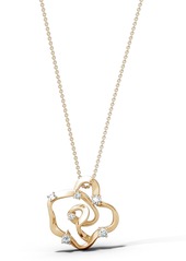 Natori Fine Jewelry Natori Sakura Small Diamond Pendant Necklace in Yellow Gold at Nordstrom