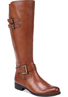 Naturalizer Jessie Womens Leather Wide Calf Riding Boots