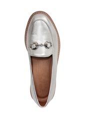 Naturalizer Adiline-Bit Lug Sole Loafers - Silver Leather