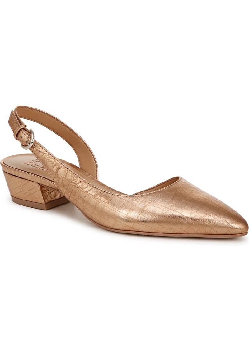 Naturalizer Banks Slingbacks - Champagne Crackle Leather