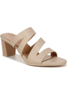 Naturalizer Beaming Mid-Heel Sandals - Coastal Tan Faux Leather