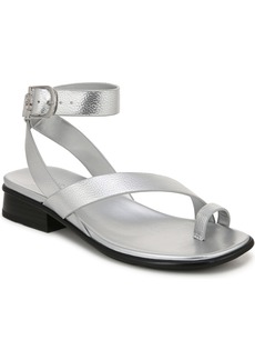 Naturalizer Birch Ankle Strap Sandals - Silver Faux Leather