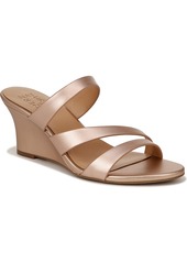 Naturalizer Breona Wedge Dress Sandals - Taupe Faux Patent