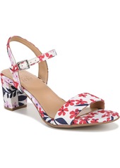 Naturalizer Bristol Ankle Strap Sandals - Lilac Floral Fabric
