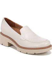 Naturalizer Cabaret Lug Sole Loafers - Porcelain Croco Embossed Faux Leather