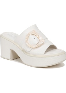 Naturalizer Clara Mule Sandals - Bright White Faux Leather