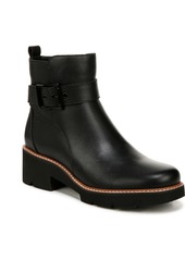 Naturalizer Darry-Strap Lug Sole Booties - Coffee Bean Leather