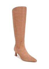 Naturalizer Deesha Knee High Dress Boots - Mahogany Brown Suede