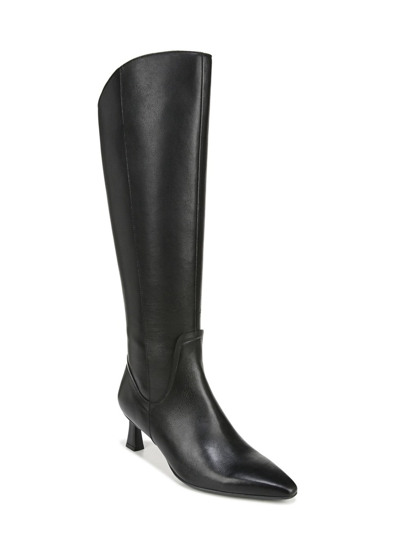 Naturalizer Deesha Knee High Dress Boots - Black Leather