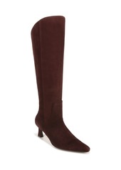 Naturalizer Deesha Knee High Dress Boots - Mahogany Brown Suede