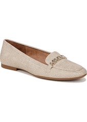 Naturalizer Jemi Chain Flats - White Woven Embossed Faux Leather