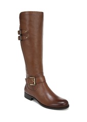 Naturalizer Jessie Wide Calf Riding Boots - Black Leather