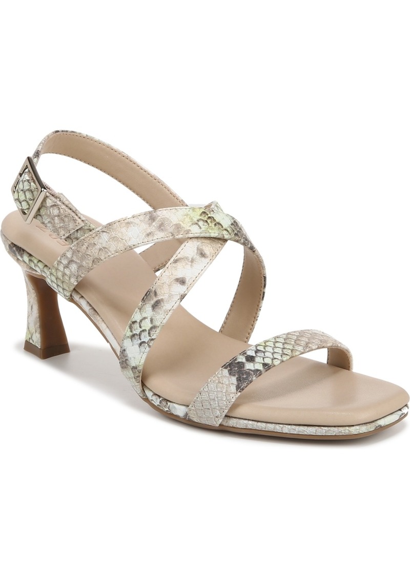 Naturalizer Kiki Dress Sandals - Lime Snake Print Faux Leather