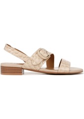 Naturalizer Meesha Slingback Sandals - Coastal Tan Croco Embossed Leather