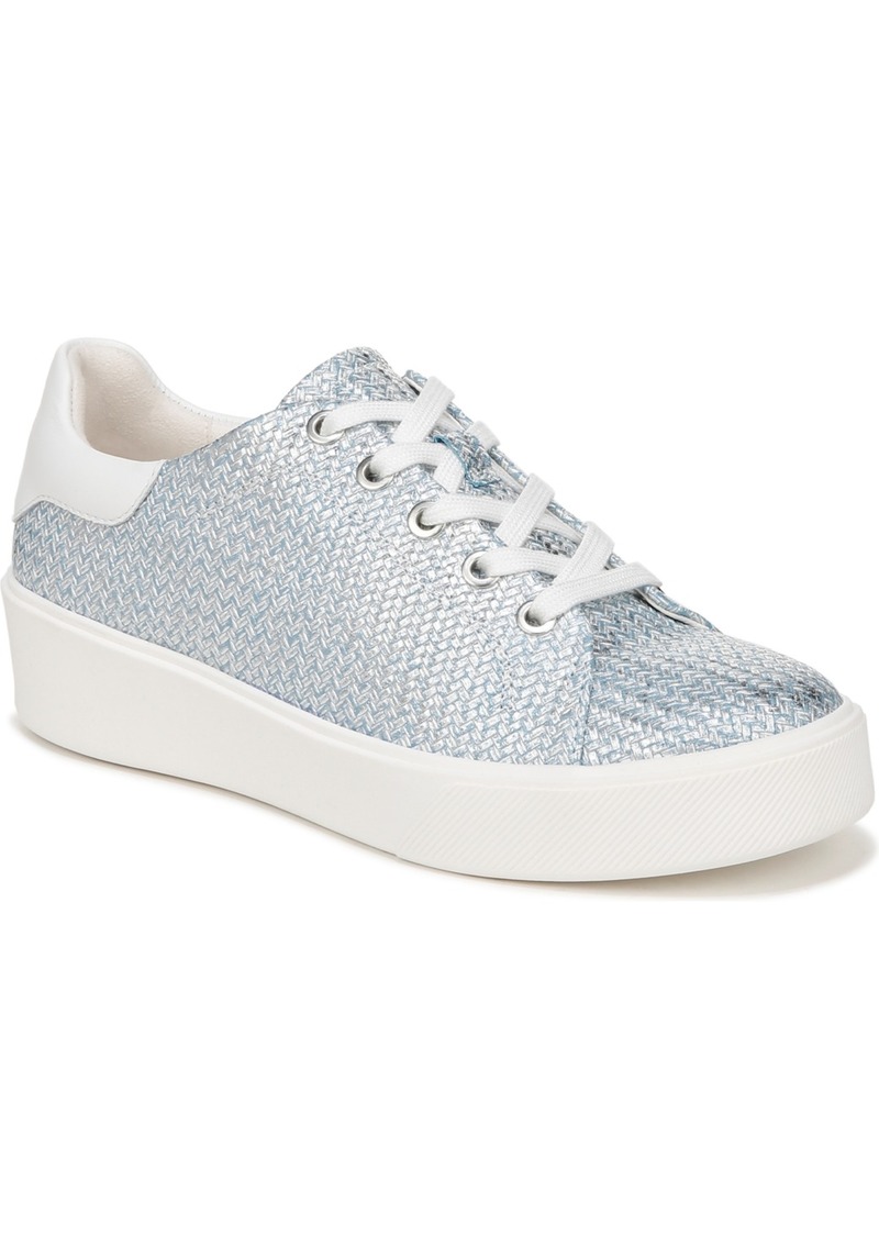 Naturalizer Morrison 2.0 Sneakers - Metallic Blue Woven Embossed Leather