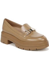 Naturalizer Nina Lug Sole Loafers - Cappuccino Embossed Croco Leather