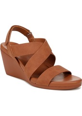 Naturalizer Palmer Wedge Sandals - Warm Taupe Faux Nubuck