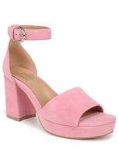 Naturalizer Pearlyn Platform Dress Sandals - Flamingo Pink Suede
