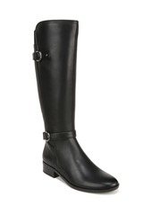 Naturalizer Sahara Wide Calf Riding Boots - Black Faux Leather
