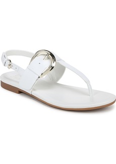 Naturalizer Taylor Flat Sandals - White Leather