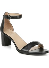 Naturalizer Vera Ankle Strap Dress Sandals - Black Leather