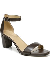 Naturalizer Vera Ankle Strap Dress Sandals - Black Leather