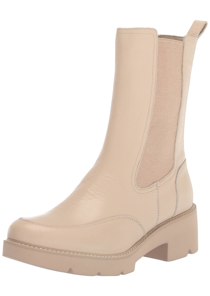 Naturalizer Women's Domino Chelsea Boot Porcelain Beige Leather 9 W