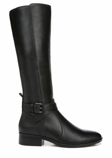 Naturalizer Womens Rena Knee High Riding Boot Black Leather Wide Calf  M