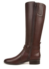 Naturalizer Womens Rena Tall Riding Boot Dark Brown Leather 7.5 W