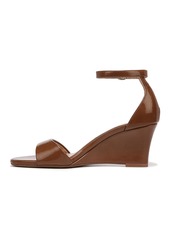 Naturalizer Womens Vera Wedge Ankle Strap Heeled Dress Sandal Brown Patent9W